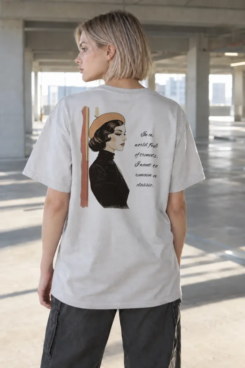 “Remain A Classic” Heavyweight Unisex Crewneck T-shirt | Gildan 5000