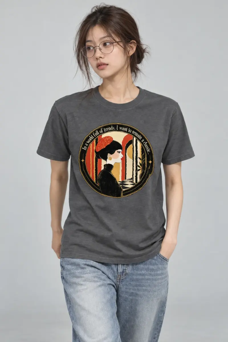 "Remain A Classic" Heavyweight Unisex Crewneck T-shirt