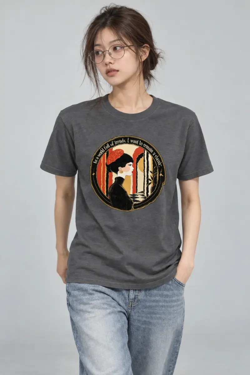 "Remain A Classic" Heavyweight Unisex Crewneck T-shirt | Gildan 5000
