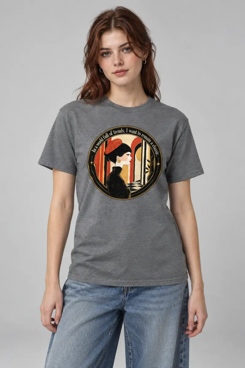 "Remain A Classic" Heavyweight Unisex Crewneck T-shirt