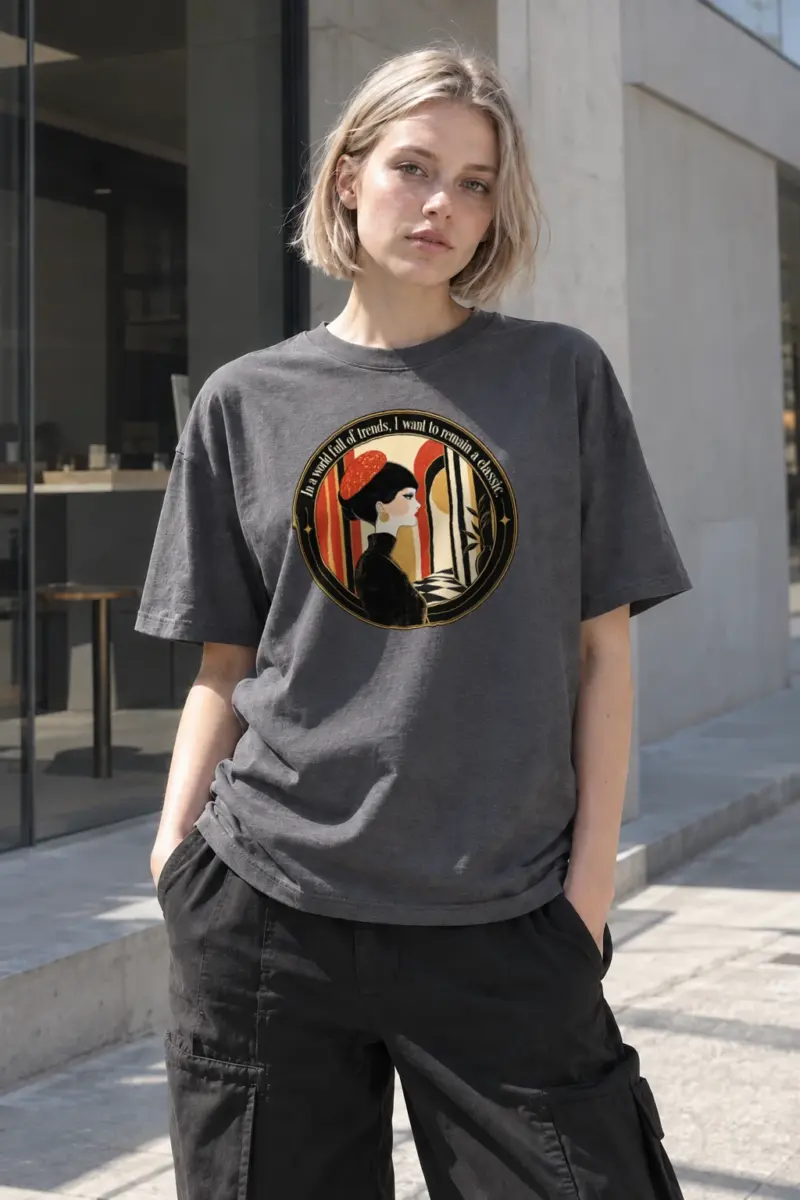 "Remain A Classic" Heavyweight Unisex Crewneck T-shirt | Gildan 5000