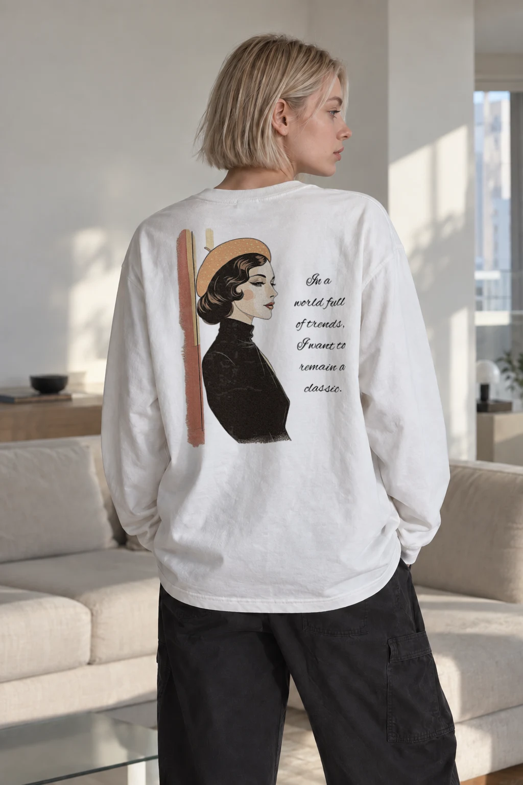 "Remain A Classic" Unisex Longsleeve T-shirt | Gildan 2400