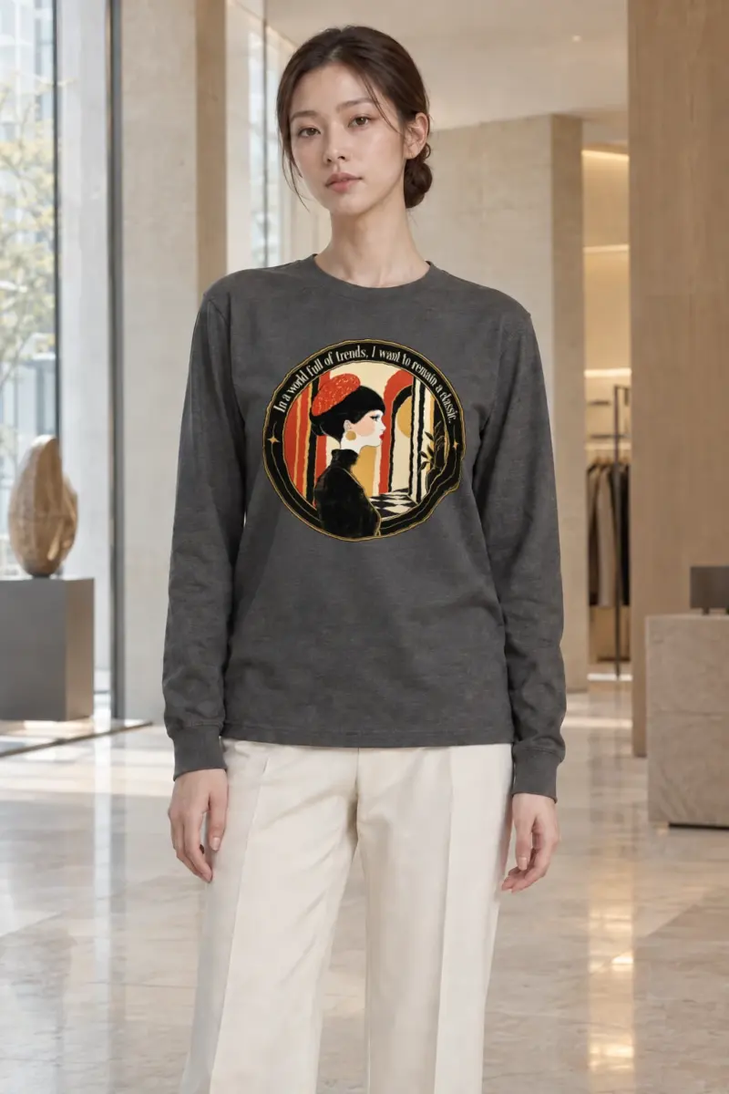 "Remain A Classic" Unisex Longsleeve T-shirt | Gildan 2400
