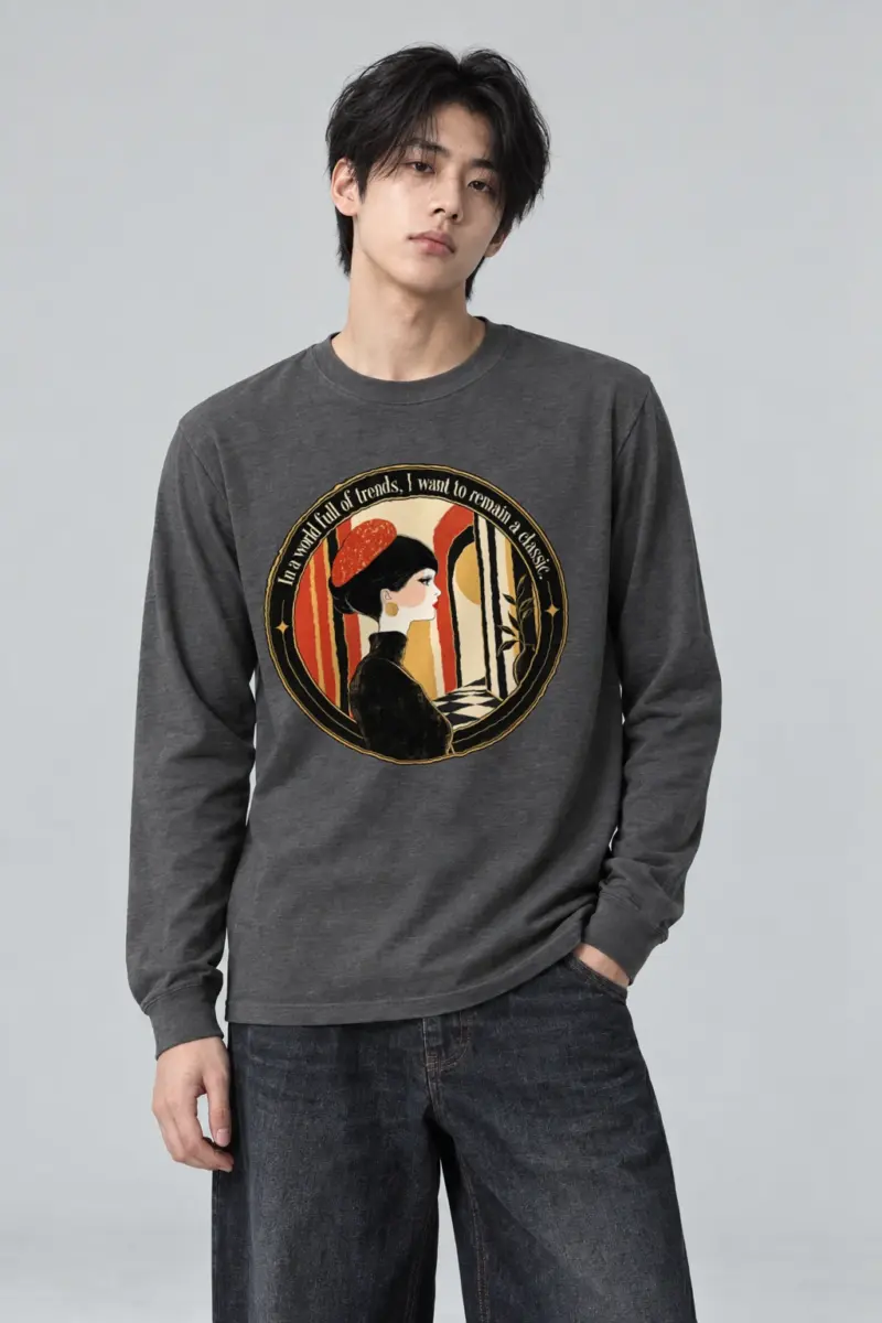 "Remain A Classic" Unisex Longsleeve T-shirt | Gildan 2400