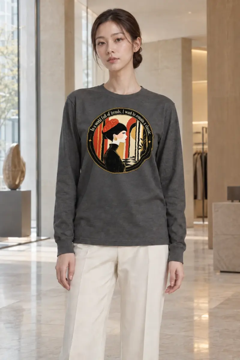 "Remain A Classic" Unisex Longsleeve T-shirt | Gildan 2400