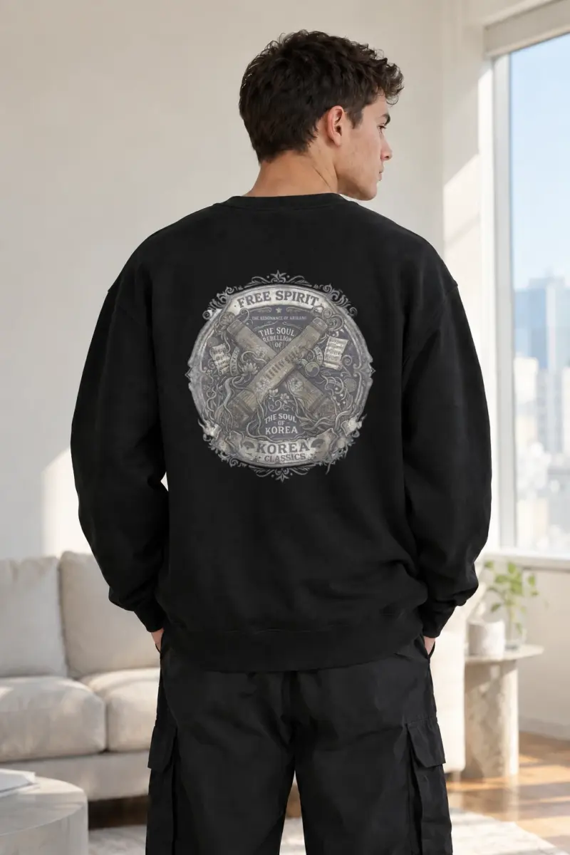 “Resonance Of Arirang” Heavy Blend Unisex Crewneck Sweatshirt | Gildan 18000