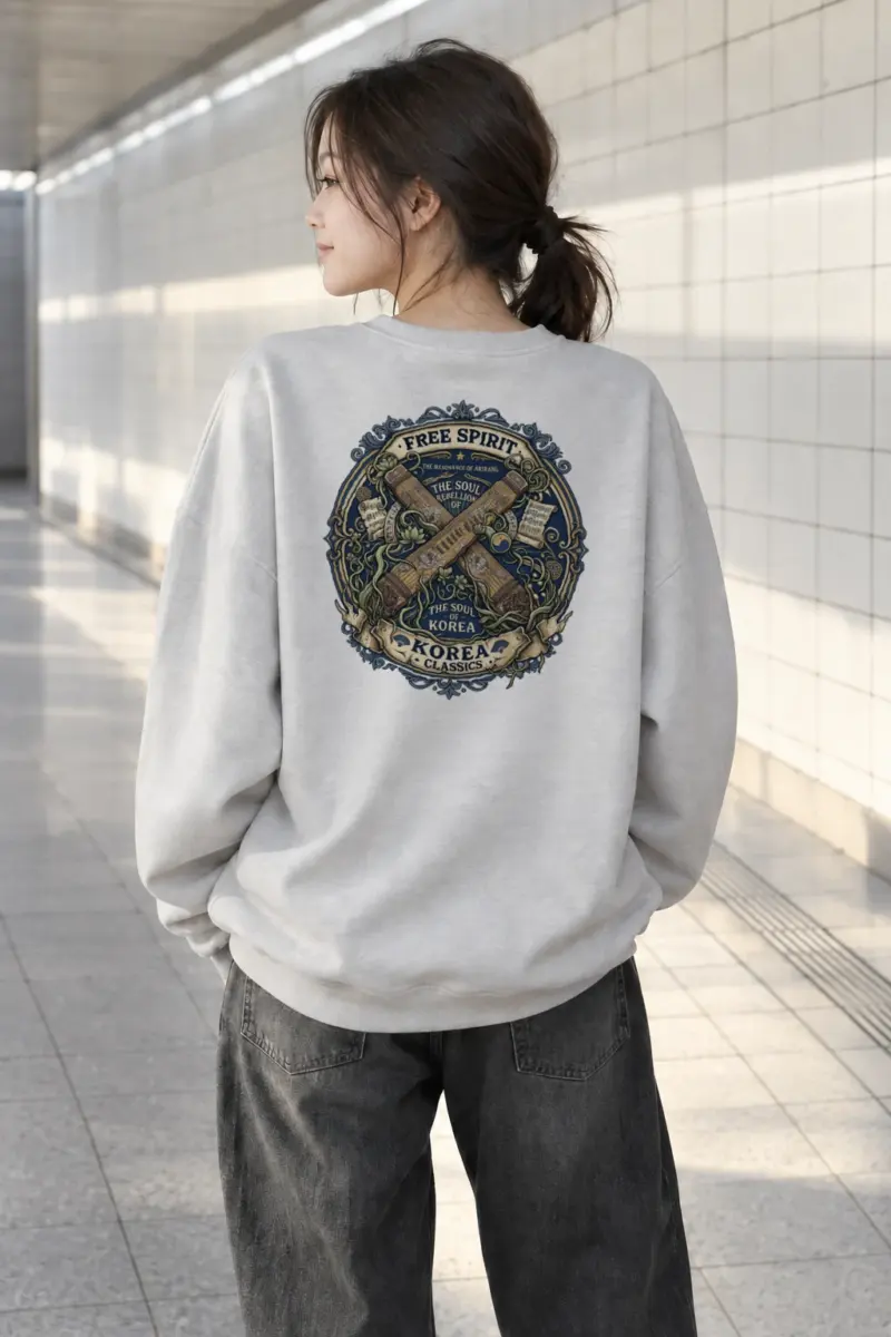 "Resonance Of Arirang" Heavy Blend Unisex Crewneck Sweatshirt | Gildan 18000