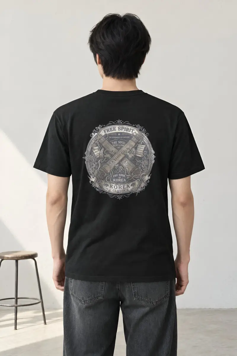 "Resonance of Arirang" Heavyweight Unisex Crewneck T-shirt