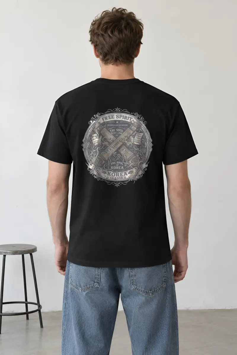 "Resonance of Arirang" Heavyweight Unisex Crewneck T-shirt