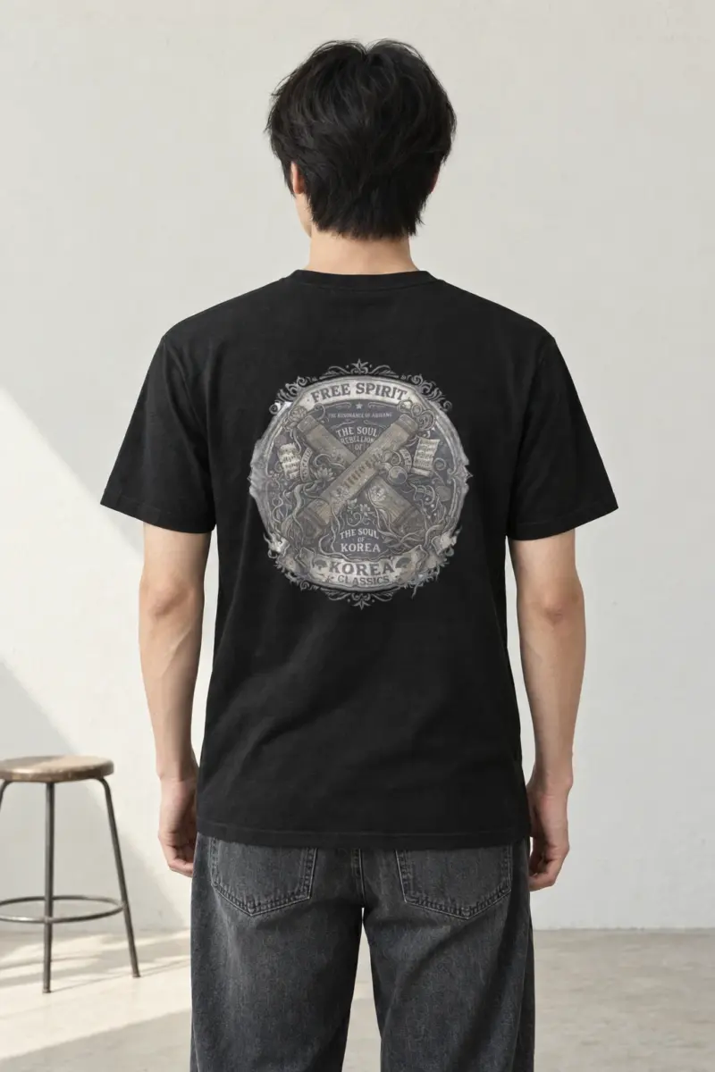 "Resonance of Arirang" Heavyweight Unisex Crewneck T-shirt