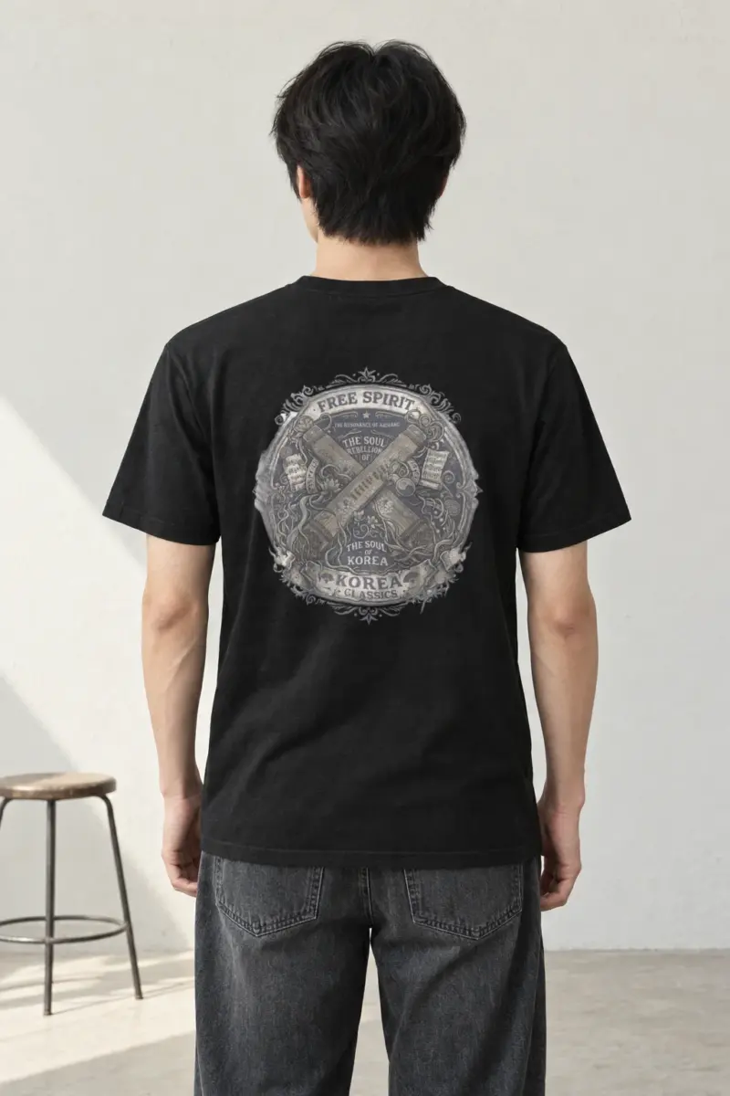 "Resonance of Arirang" Heavyweight Unisex Crewneck T-shirt