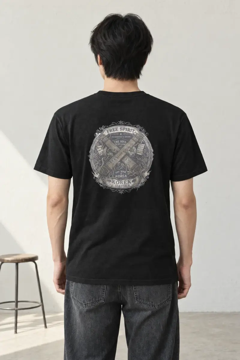 "Resonance of Arirang" Heavyweight Unisex Crewneck T-shirt
