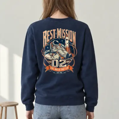 "Rest Mission 02" Heavy Blend Unisex Crewneck Sweatshirt