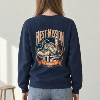 "Rest Mission 02" Heavy Blend Unisex Crewneck Sweatshirt
