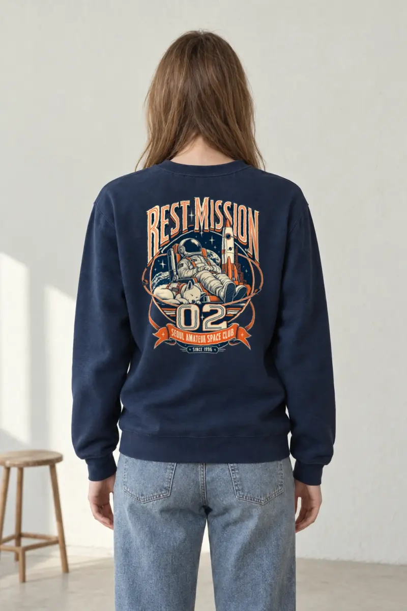 "Rest Mission 02" Heavy Blend Unisex Crewneck Sweatshirt | Gildan 18000