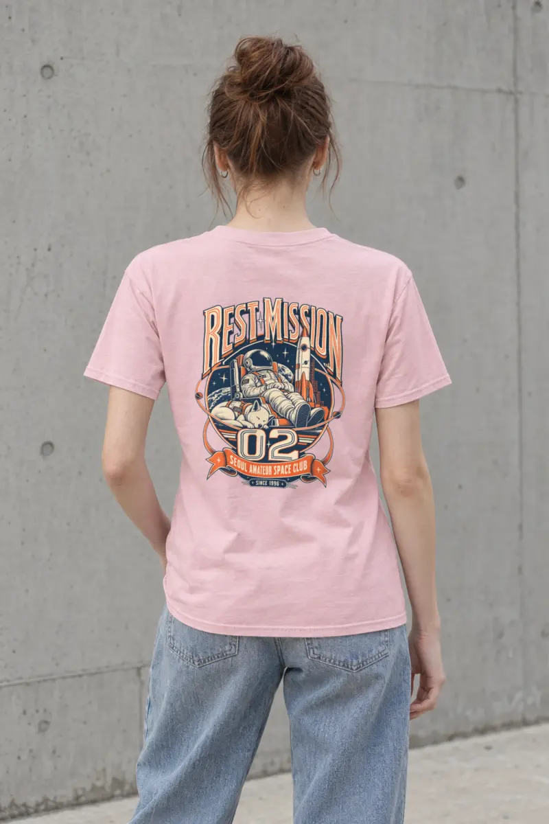 "Rest Mission 02" Heavyweight Unisex Crewneck T-shirt