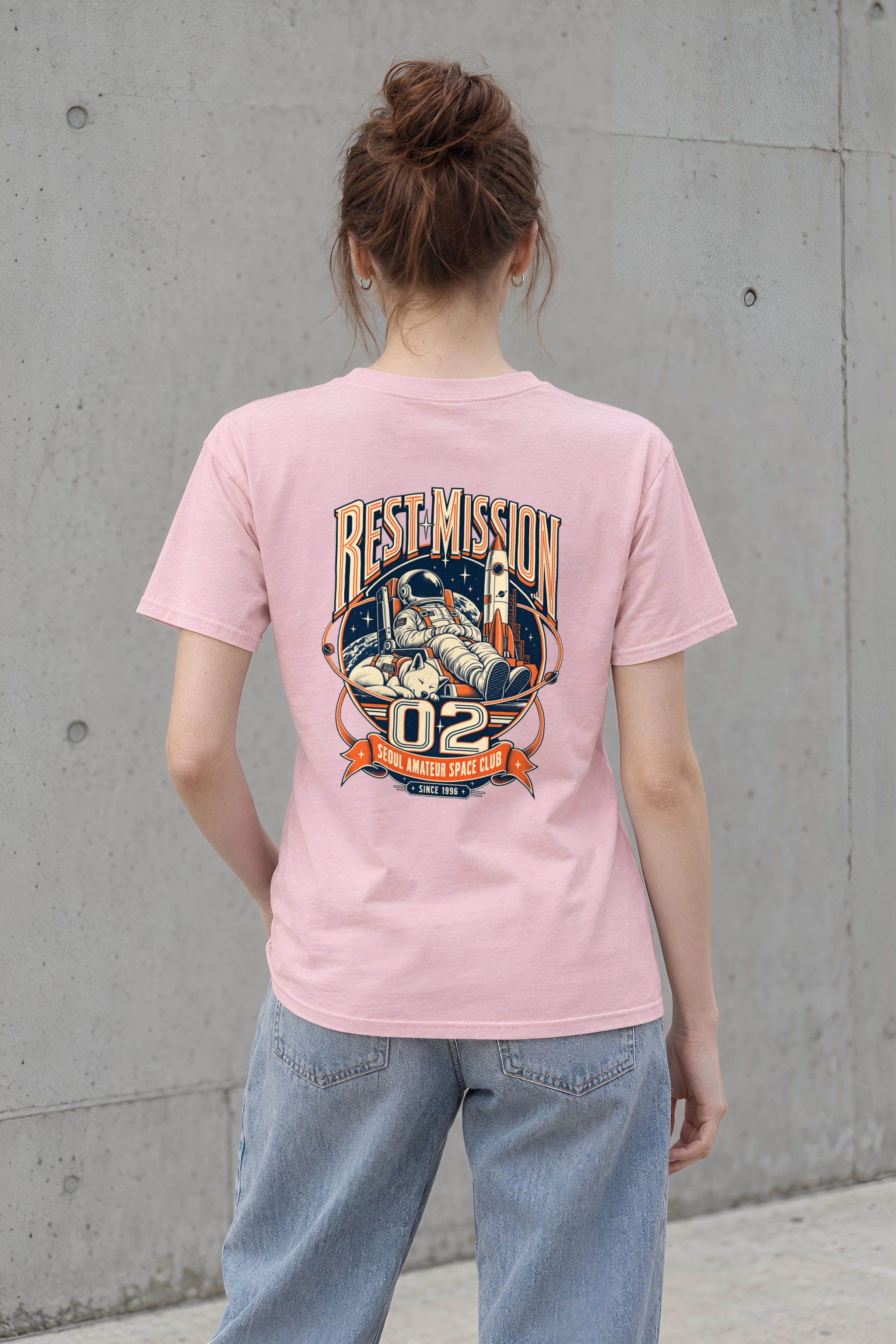 "Rest Mission 02" Heavyweight Unisex Crewneck T-shirt