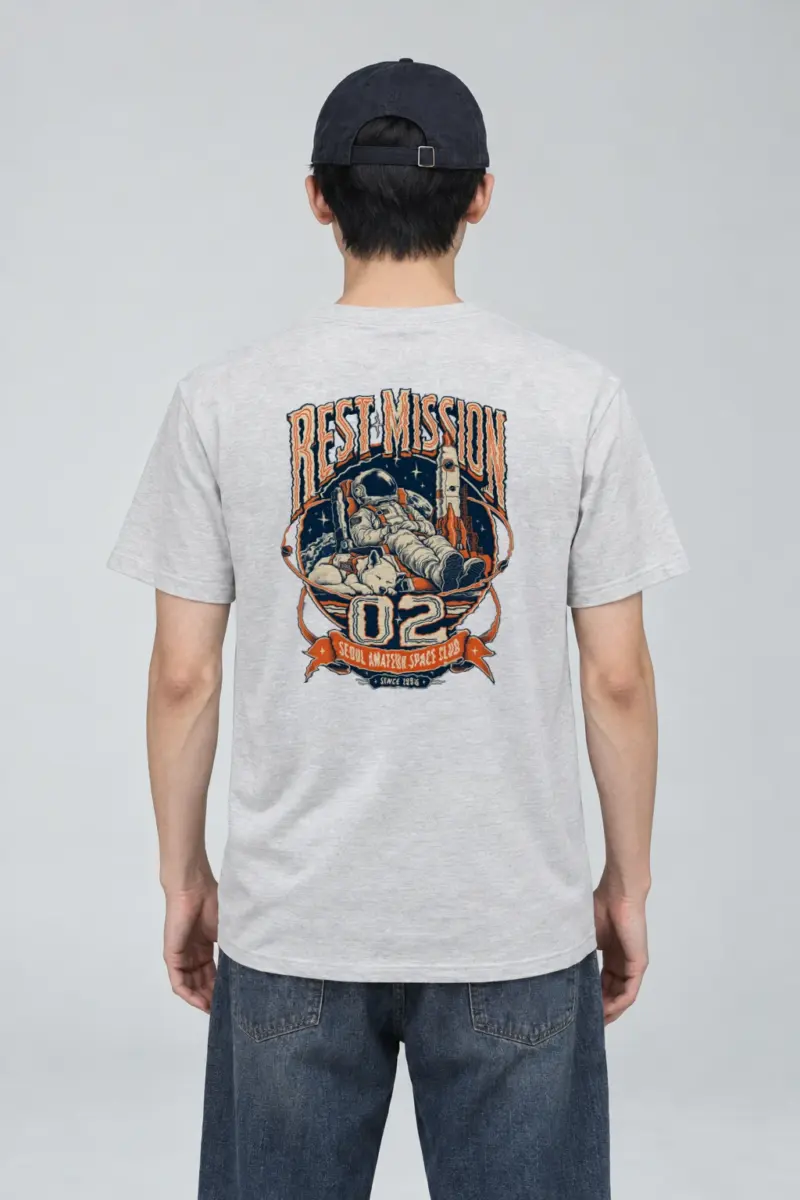 "Rest Mission 02" Heavyweight Unisex Crewneck T-shirt