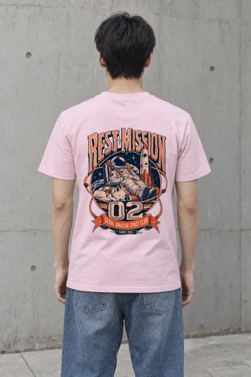 "Rest Mission 02" Heavyweight Unisex Crewneck T-shirt
