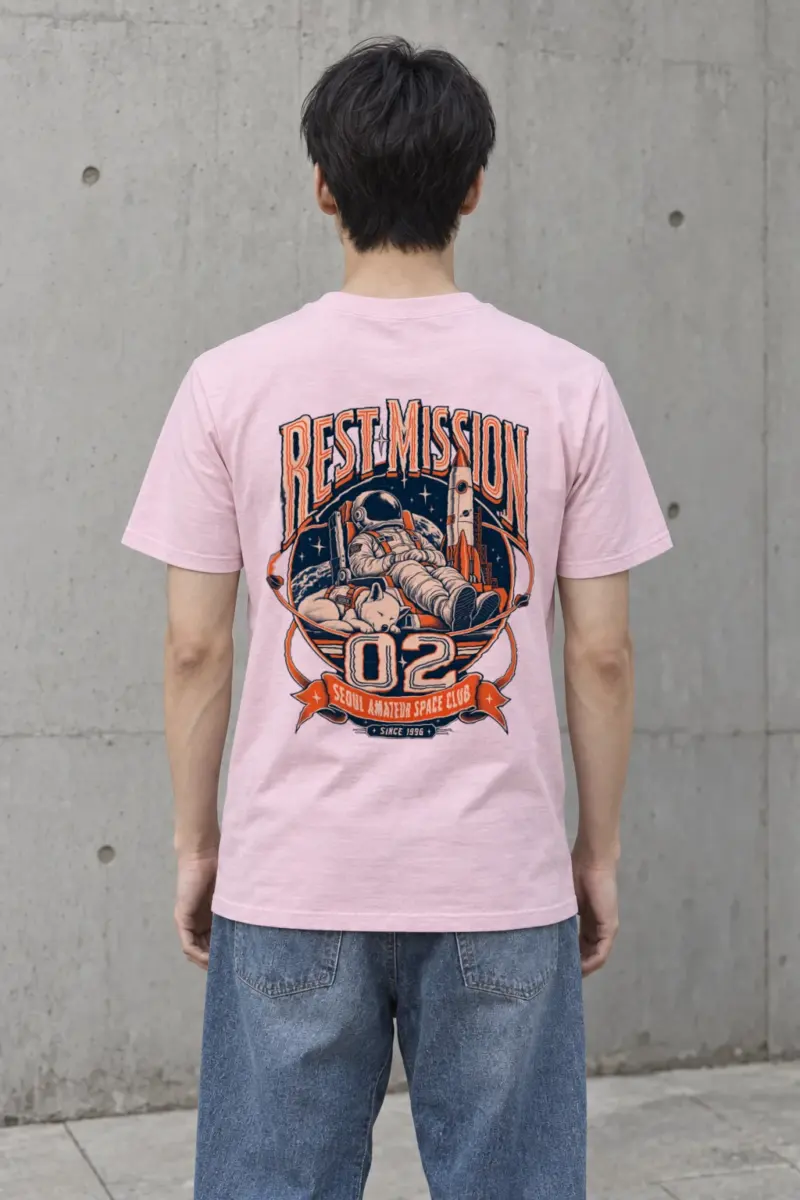 "Rest Mission 02" Heavyweight Unisex Crewneck T-shirt