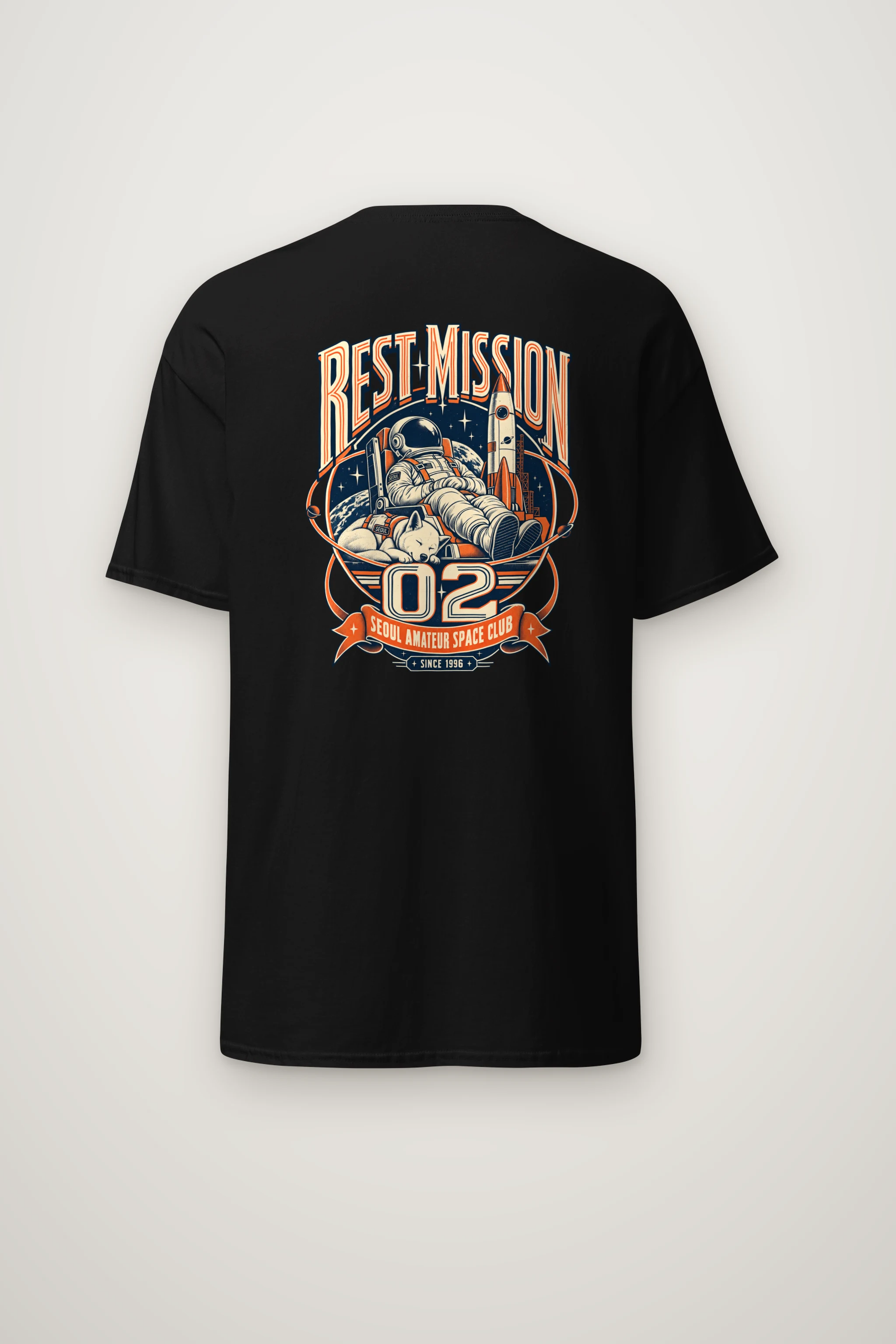 "Rest Mission 02" Heavyweight Unisex Crewneck T-shirt