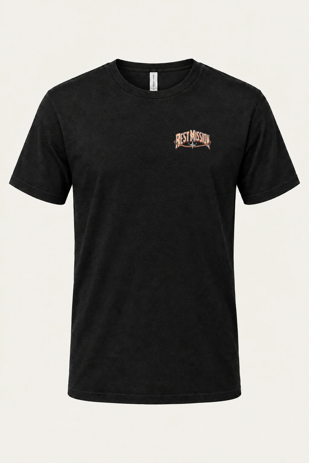 "Rest Mission 02" Heavyweight Unisex Crewneck T-shirt | Gildan 5000