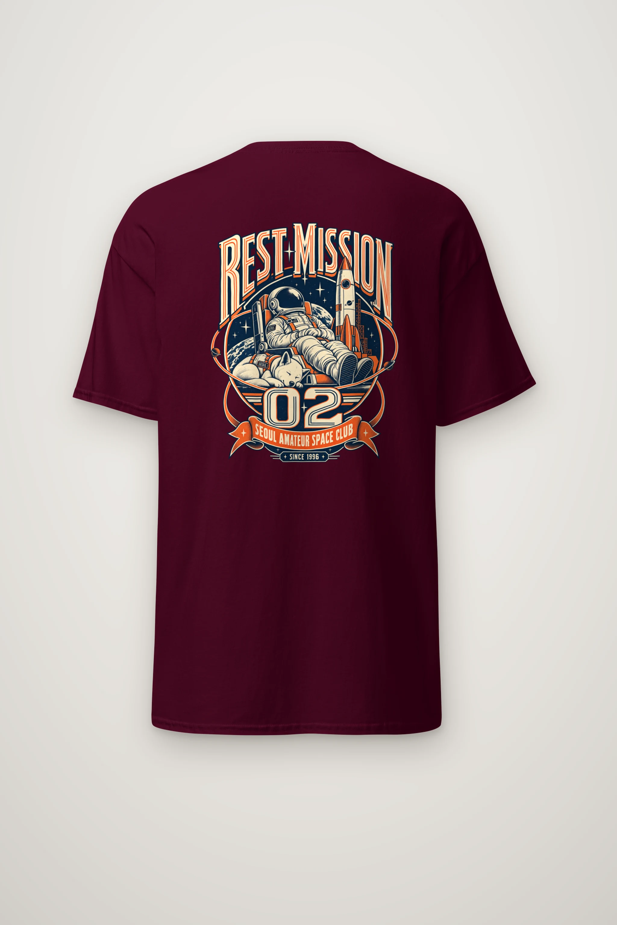 "Rest Mission 02" Heavyweight Unisex Crewneck T-shirt