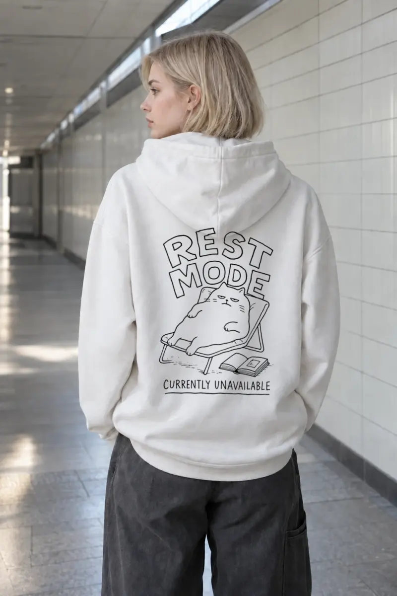 “Rest Mode Currently Unavailable” Heavy Blend Unisex Pullover Hoodie | Gildan 18500