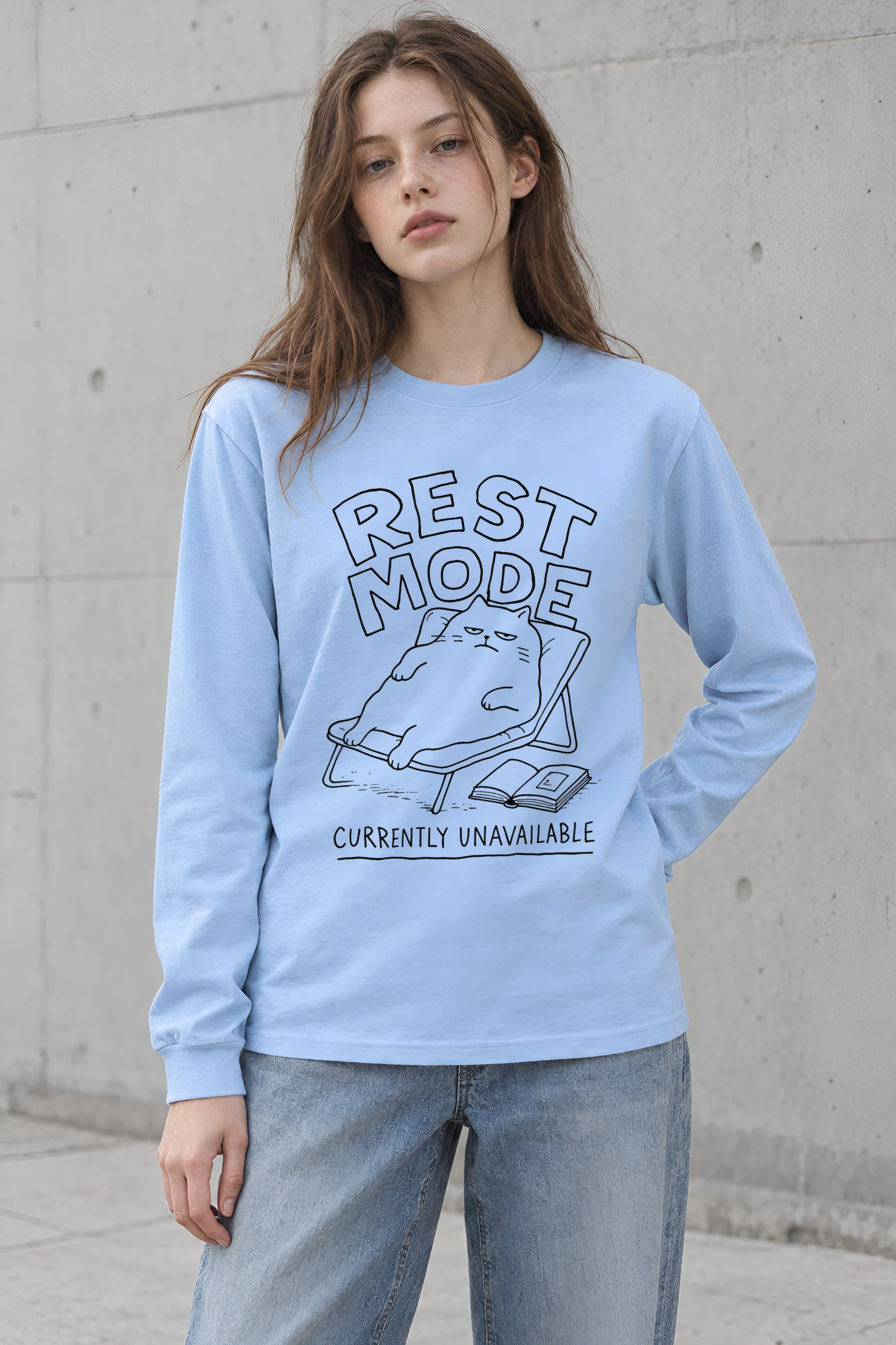 "Rest Mode Currently Unavailable" Unisex Longsleeve T-shirt