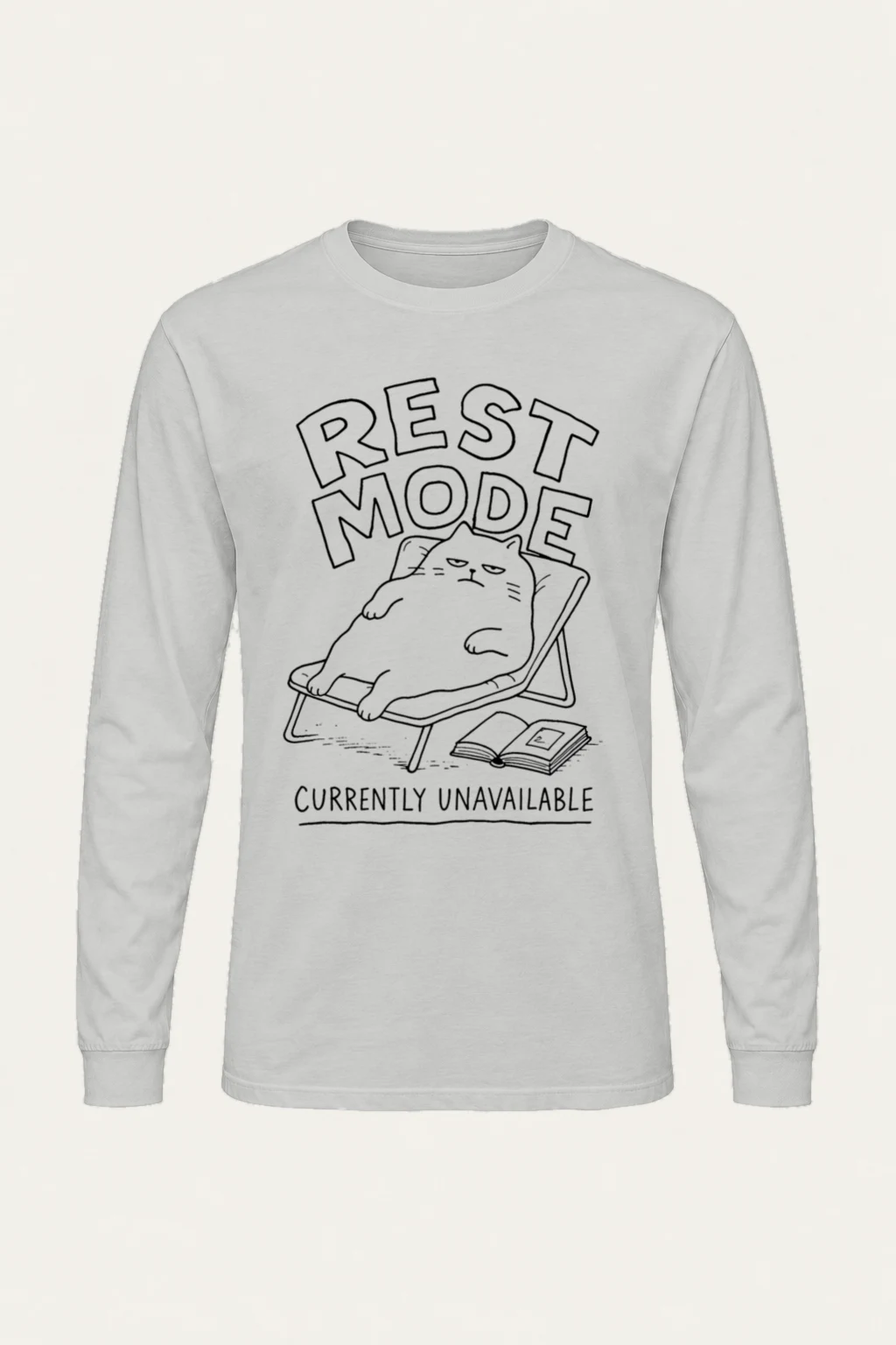 "Rest Mode Currently Unavailable" Unisex Longsleeve T-shirt | Gildan 2400