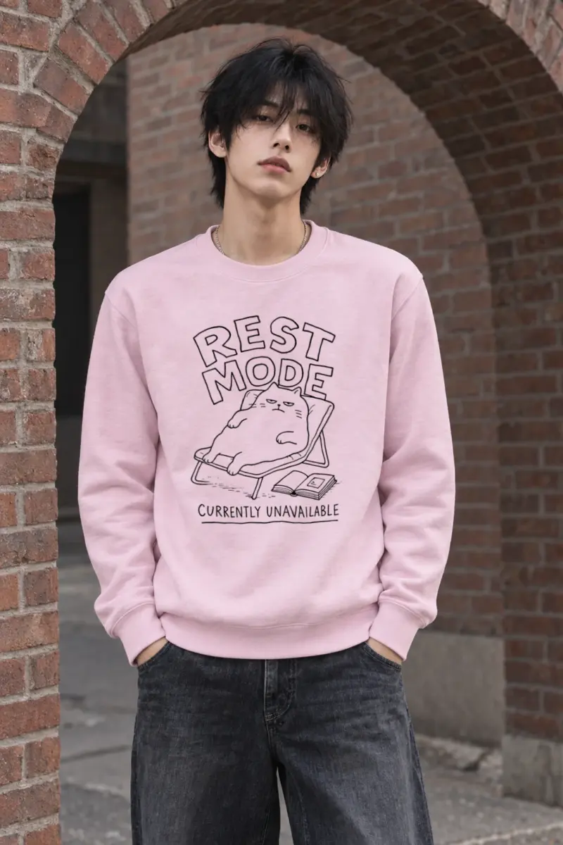 "Rest Mode" Heavy Blend Unisex Crewneck Sweatshirt