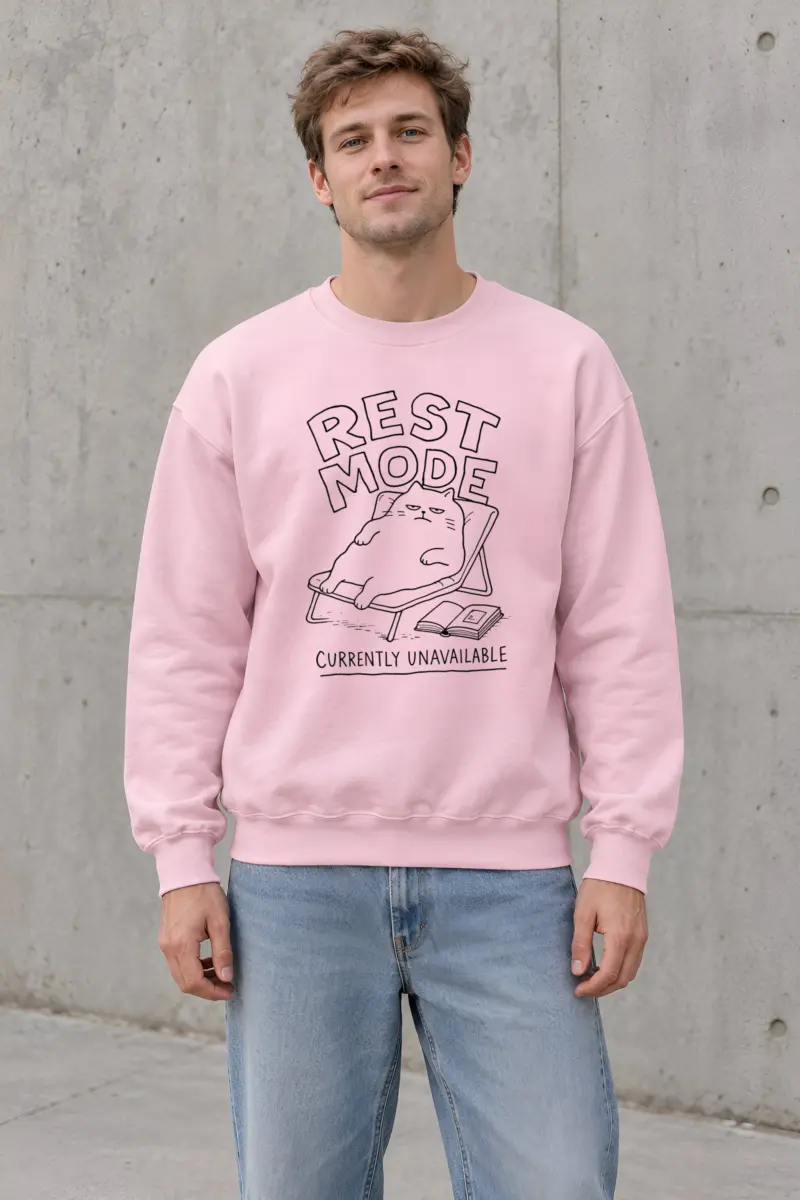 "Rest Mode" Heavy Blend Unisex Crewneck Sweatshirt