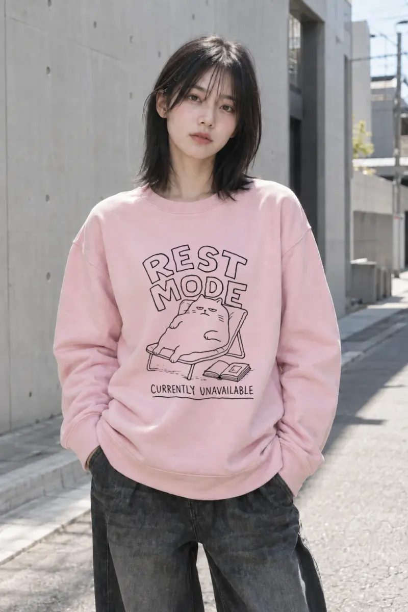 "Rest Mode" Heavy Blend Unisex Crewneck Sweatshirt | Gildan 18000