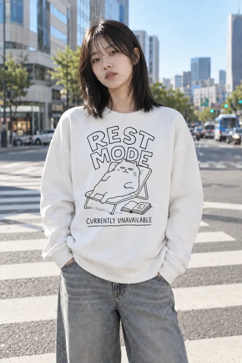 "Rest Mode" Heavy Blend Unisex Crewneck Sweatshirt | Gildan 18000