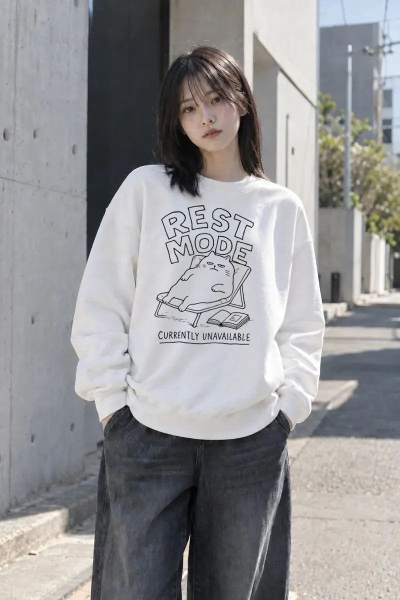 "Rest Mode" Heavy Blend Unisex Crewneck Sweatshirt | Gildan 18000
