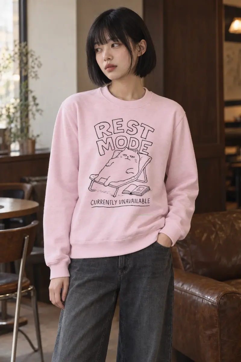 "Rest Mode" Heavy Blend Unisex Crewneck Sweatshirt