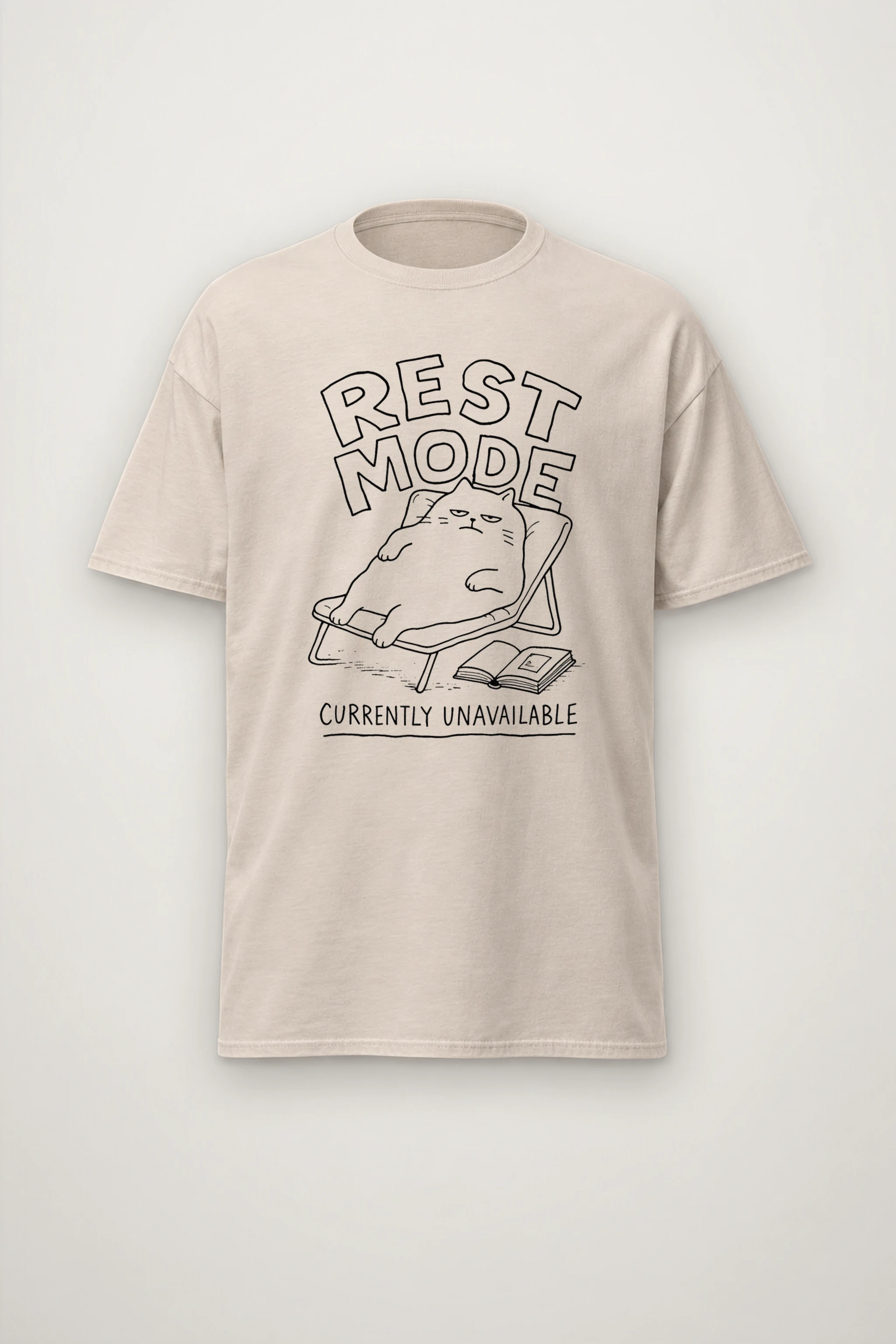 "Rest Mode" Heavyweight Unisex Crewneck T-shirt