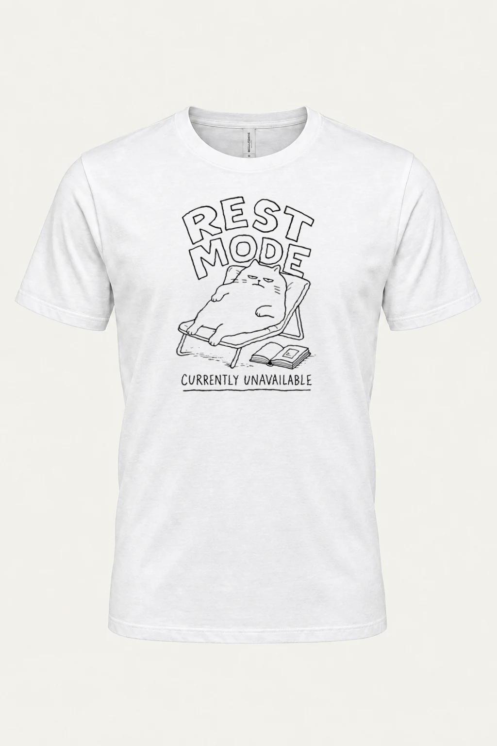 "Rest Mode" Heavyweight Unisex Crewneck T-shirt | Gildan 5000