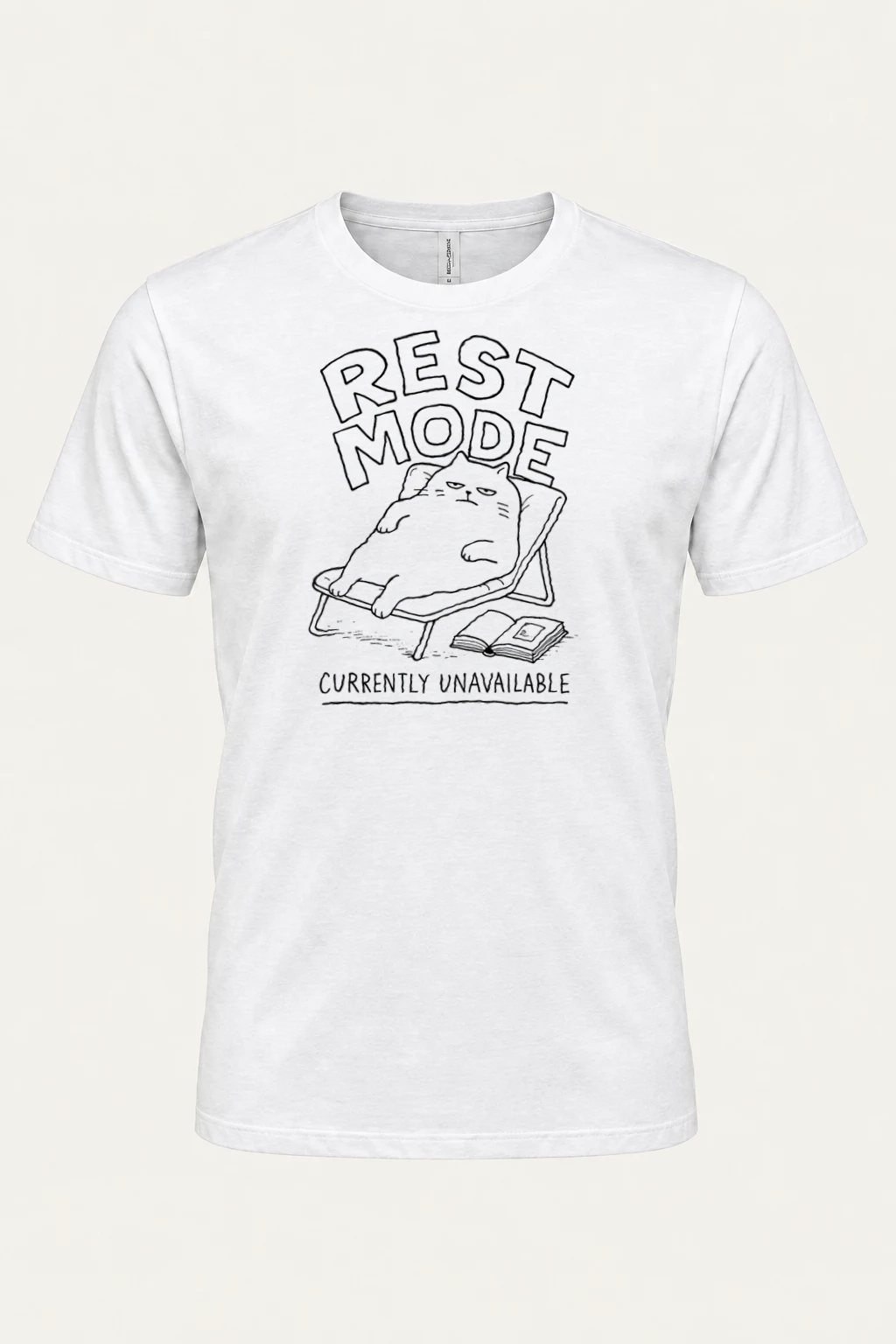 "Rest Mode" Heavyweight Unisex Crewneck T-shirt | Gildan 5000