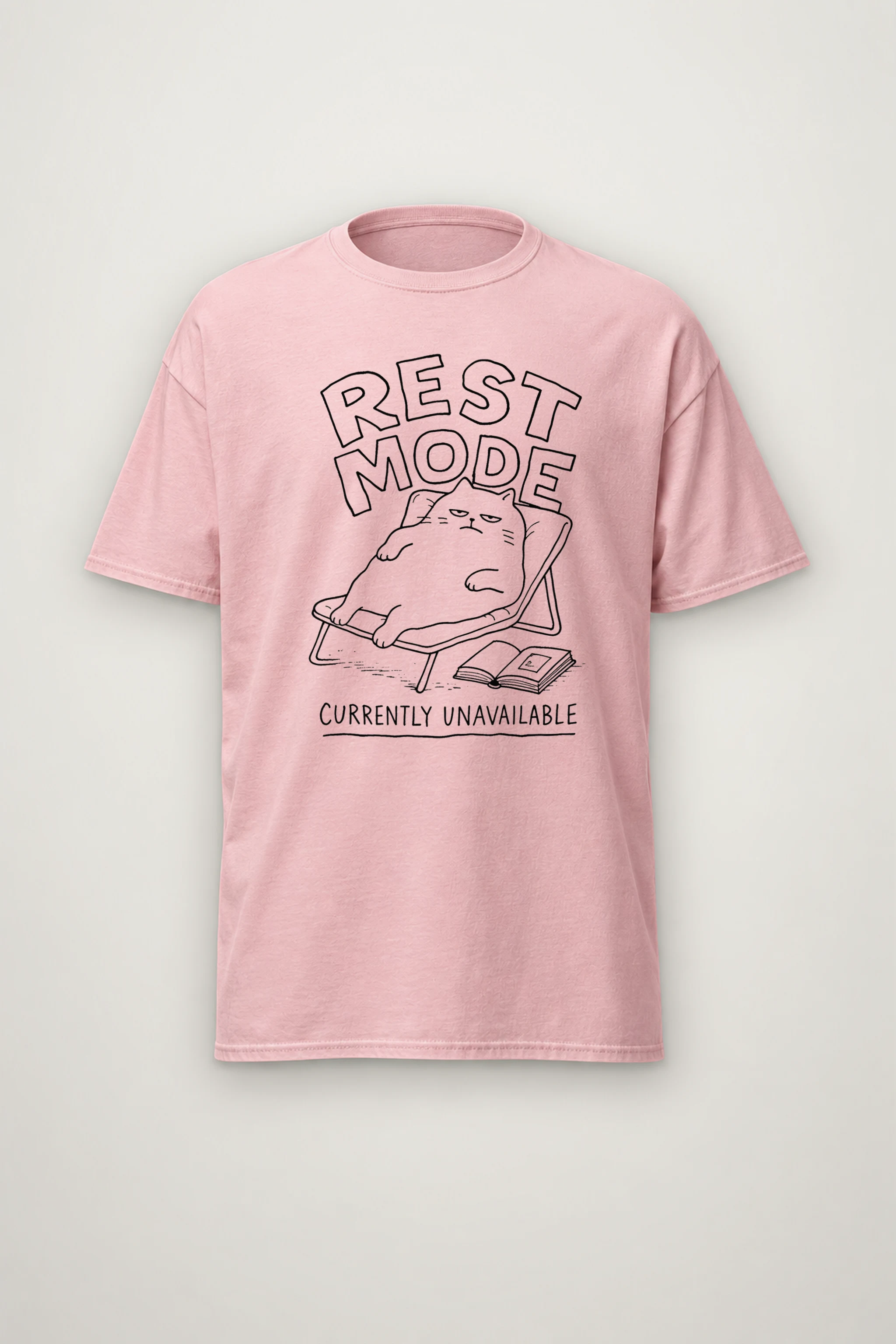 "Rest Mode" Heavyweight Unisex Crewneck T-shirt