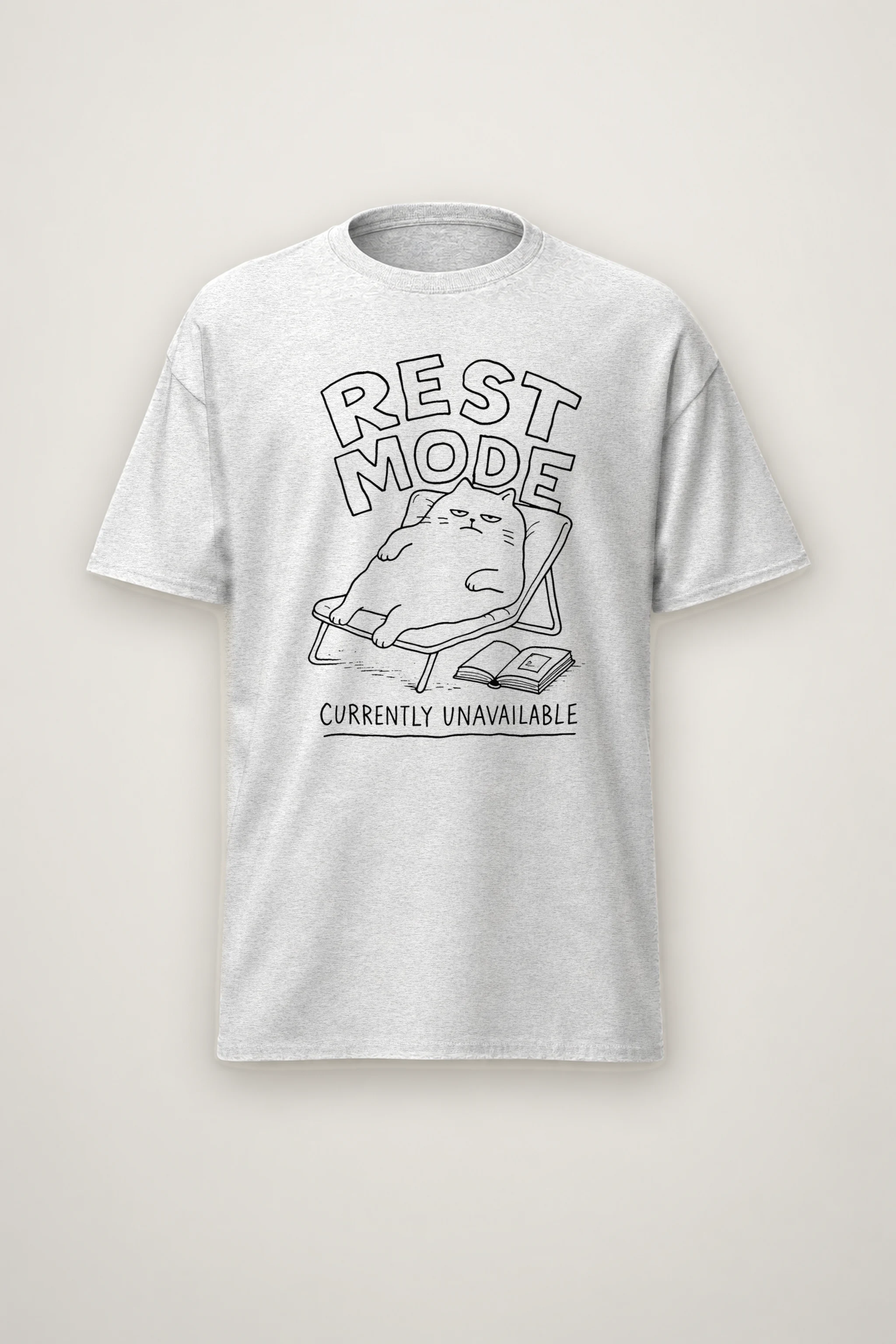 "Rest Mode" Heavyweight Unisex Crewneck T-shirt