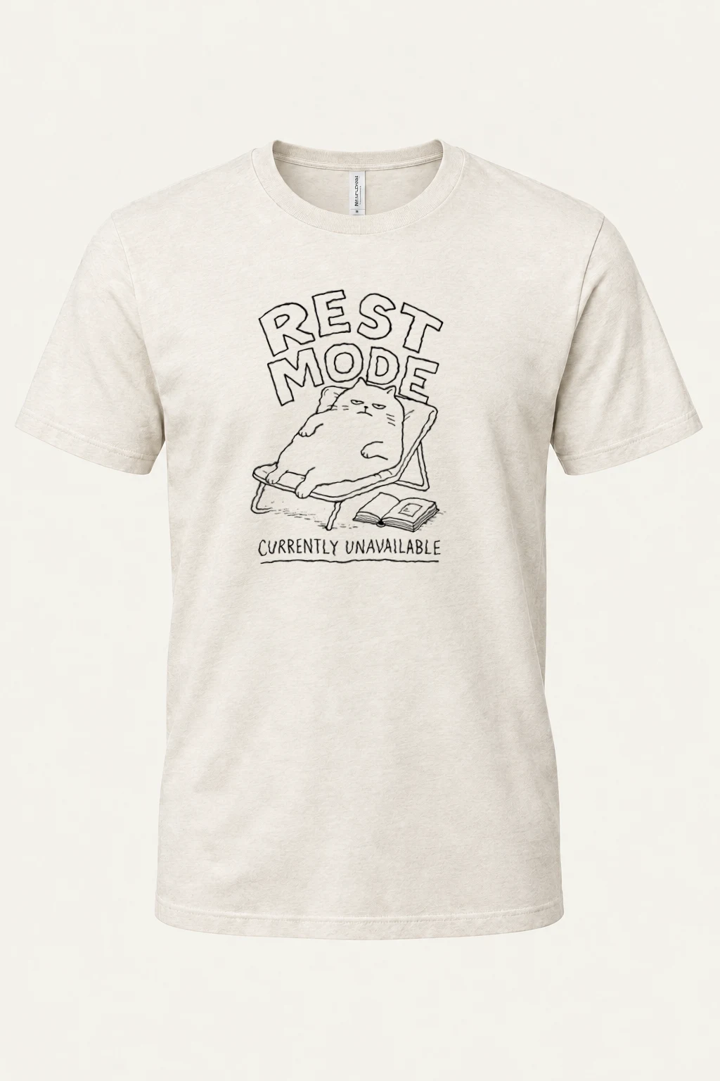 "Rest Mode" Heavyweight Unisex Crewneck T-shirt | Gildan 5000
