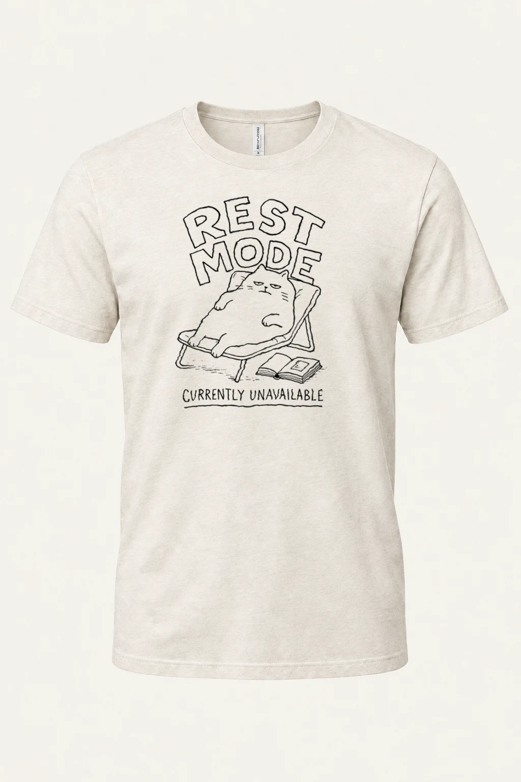 "Rest Mode" Heavyweight Unisex Crewneck T-shirt | Gildan 5000