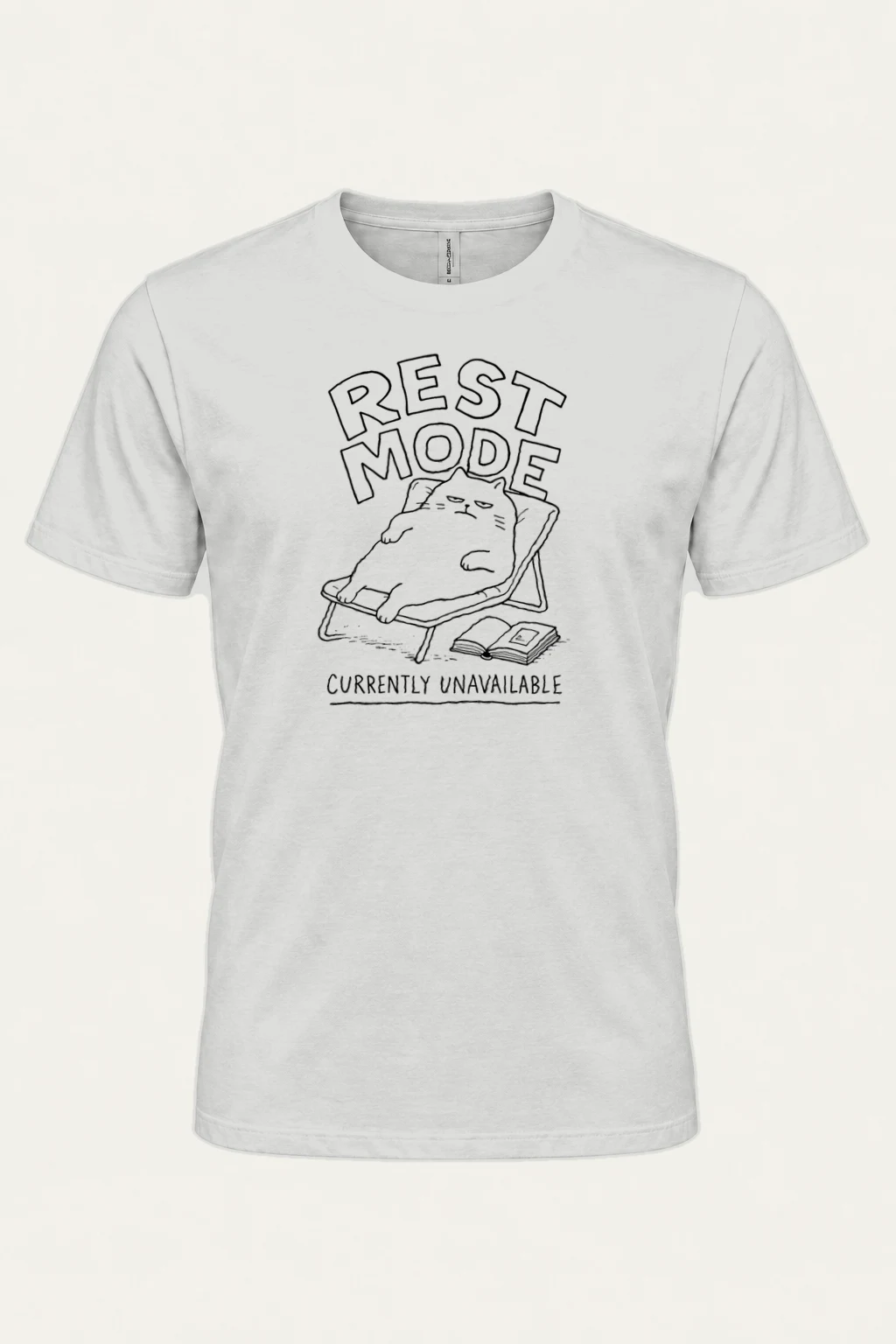 "Rest Mode" Heavyweight Unisex Crewneck T-shirt | Gildan 5000