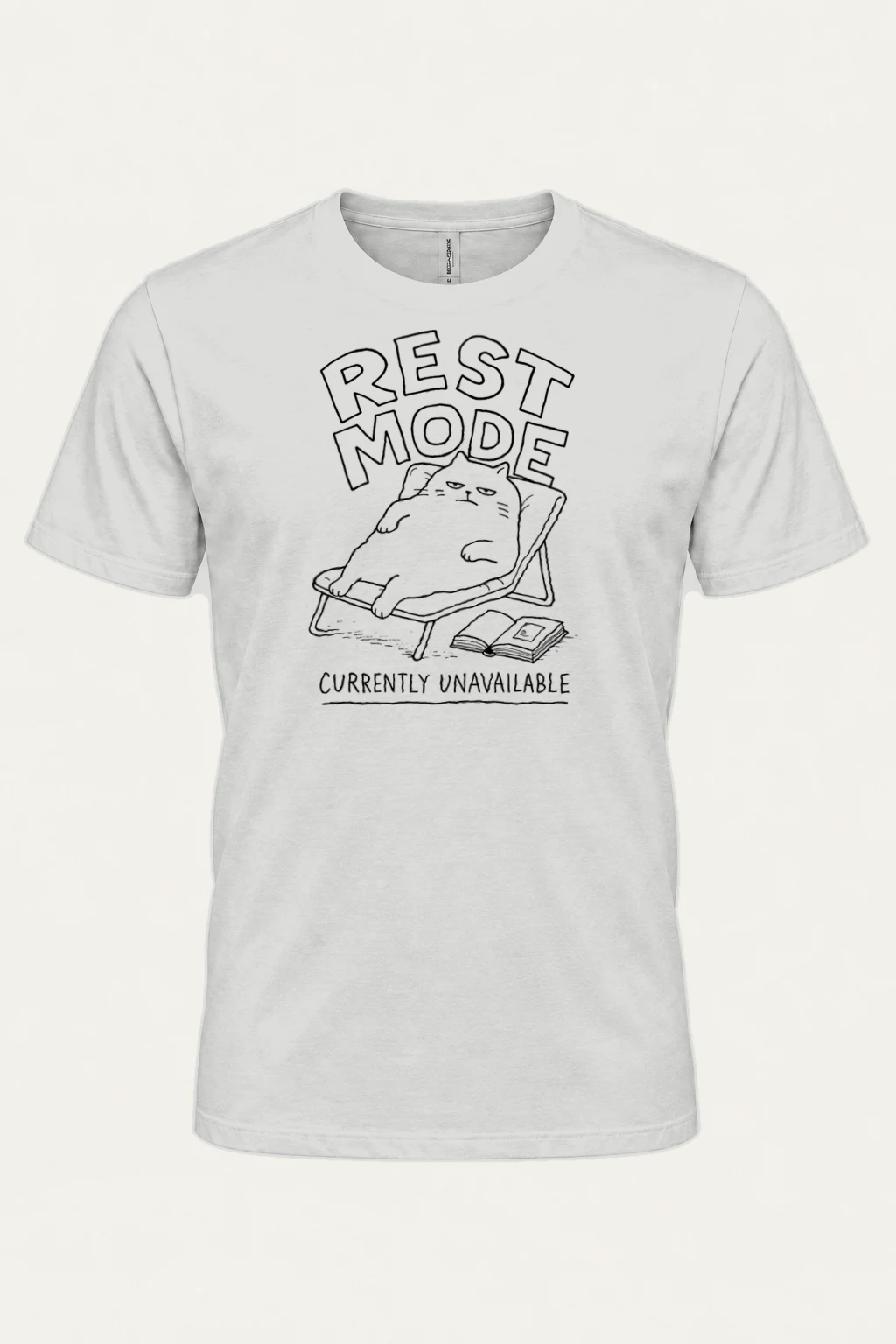 "Rest Mode" Heavyweight Unisex Crewneck T-shirt | Gildan 5000