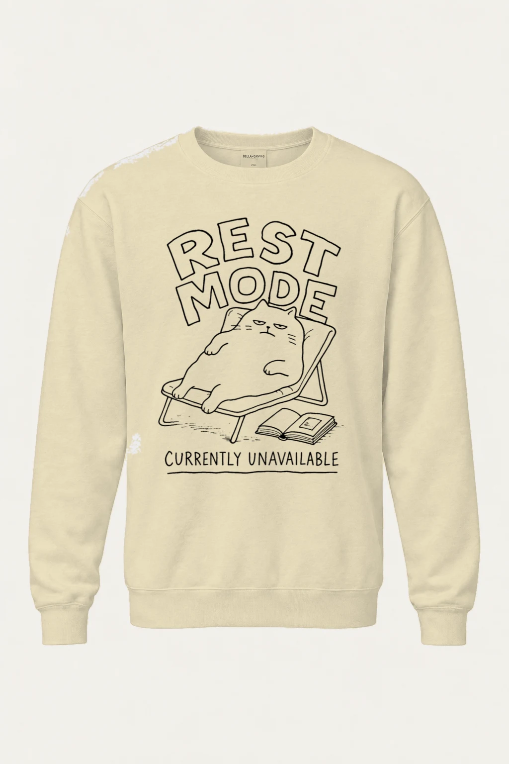 "Rest Mode" Unisex Sponge Fleece Crewneck Sweatshirt | Bella + Canvas 3901