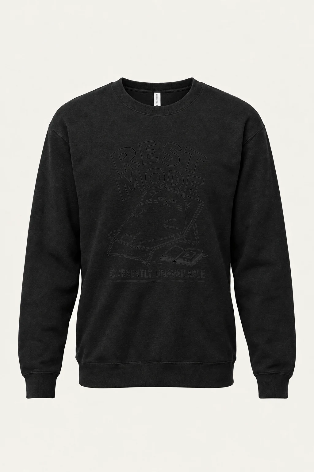 "Rest Mode" Unisex Sponge Fleece Crewneck Sweatshirt | Bella + Canvas 3901