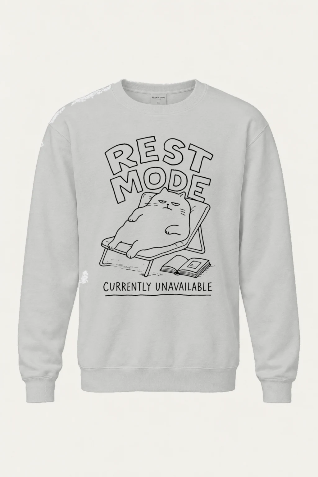 "Rest Mode" Unisex Sponge Fleece Crewneck Sweatshirt | Bella + Canvas 3901