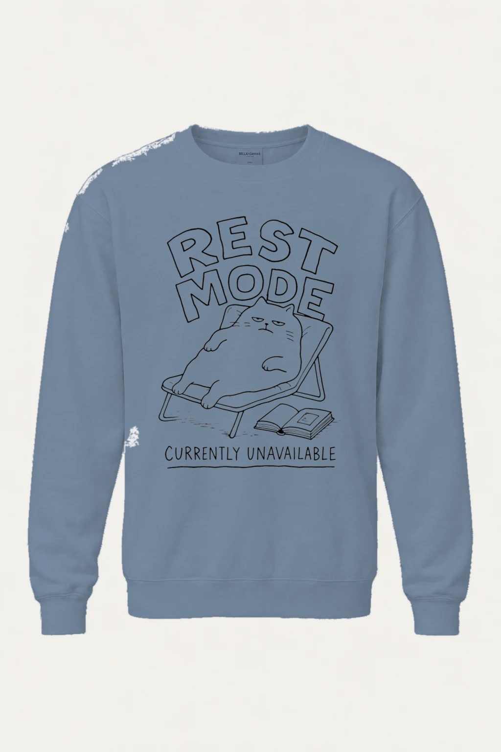 "Rest Mode" Unisex Sponge Fleece Crewneck Sweatshirt | Bella + Canvas 3901