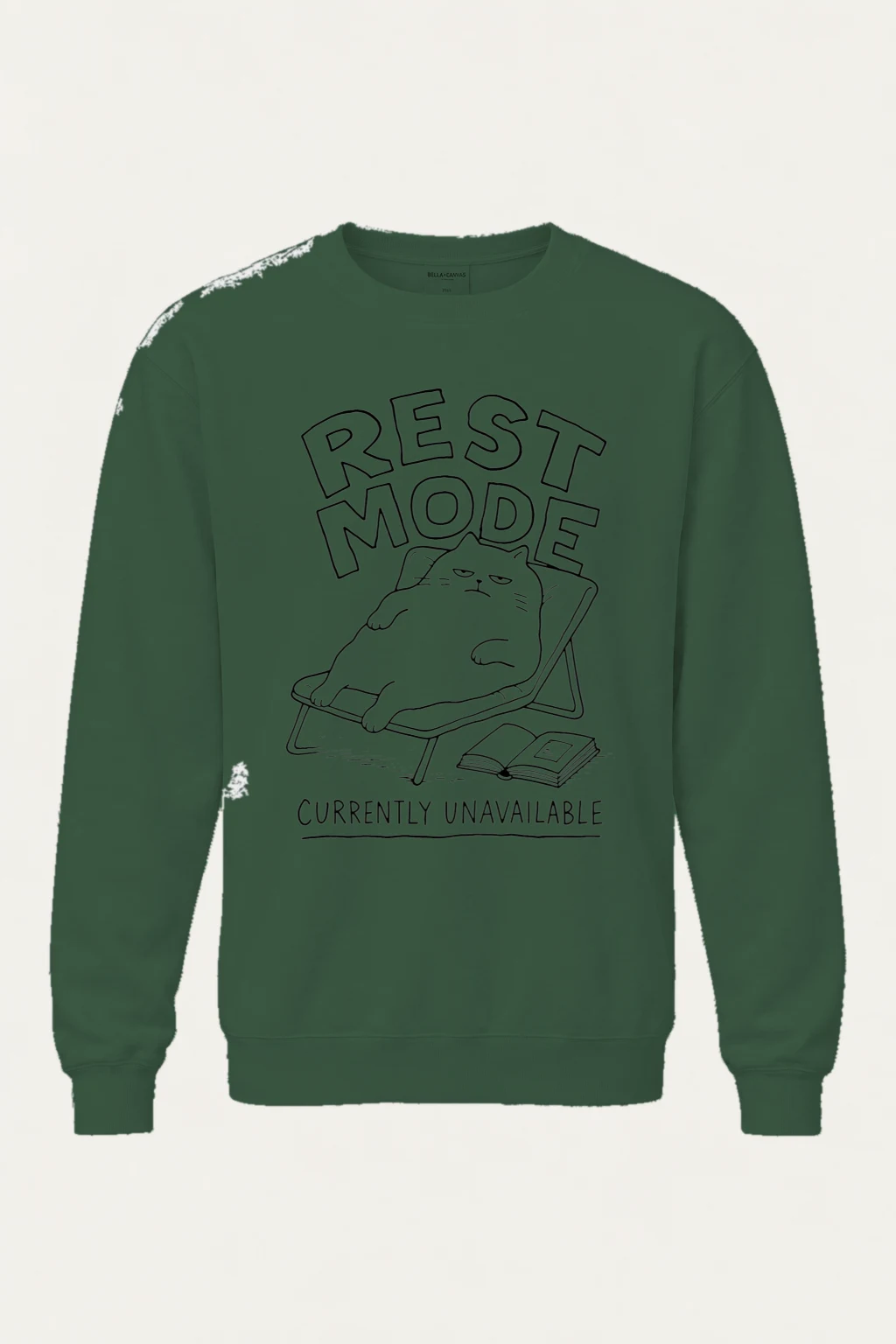 "Rest Mode" Unisex Sponge Fleece Crewneck Sweatshirt | Bella + Canvas 3901